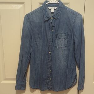 Old Navy Women's Denim Blue Casual Shirt/XS
